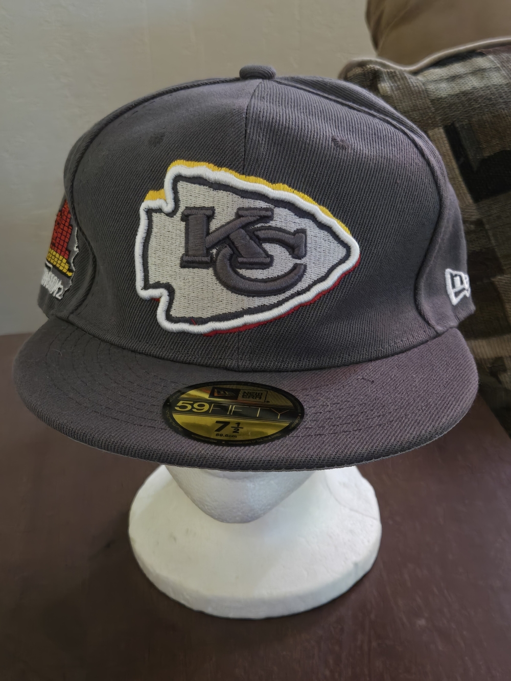 New Era Gray Kansas City Chiefs 59FIFTY Fitted Hat
